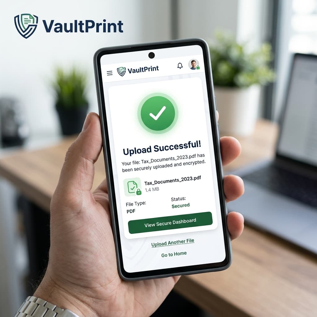 Upload your document from anywhere on your phone
